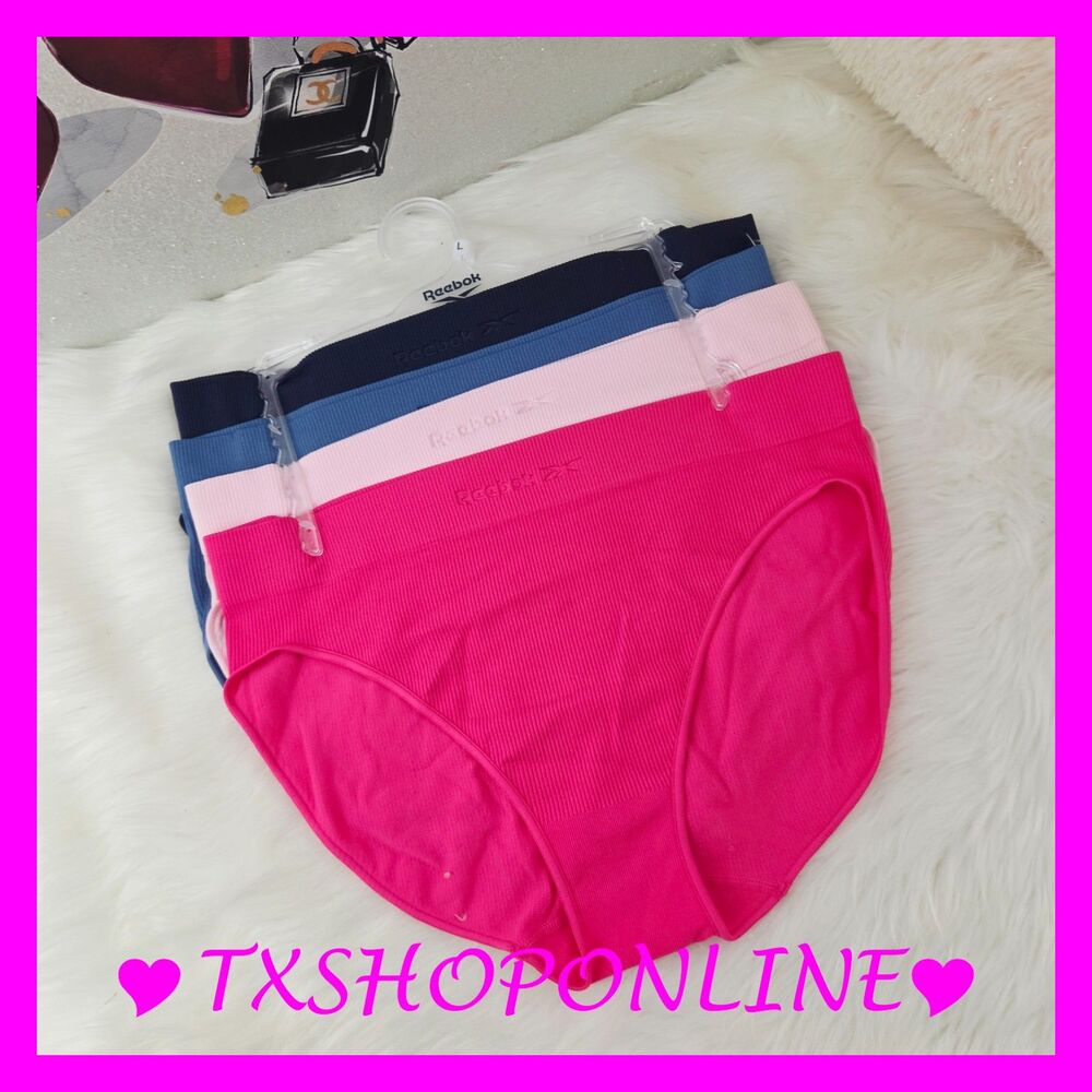 💗👙Reebok 4 pack seamless hi-cut briefs 👙💗
